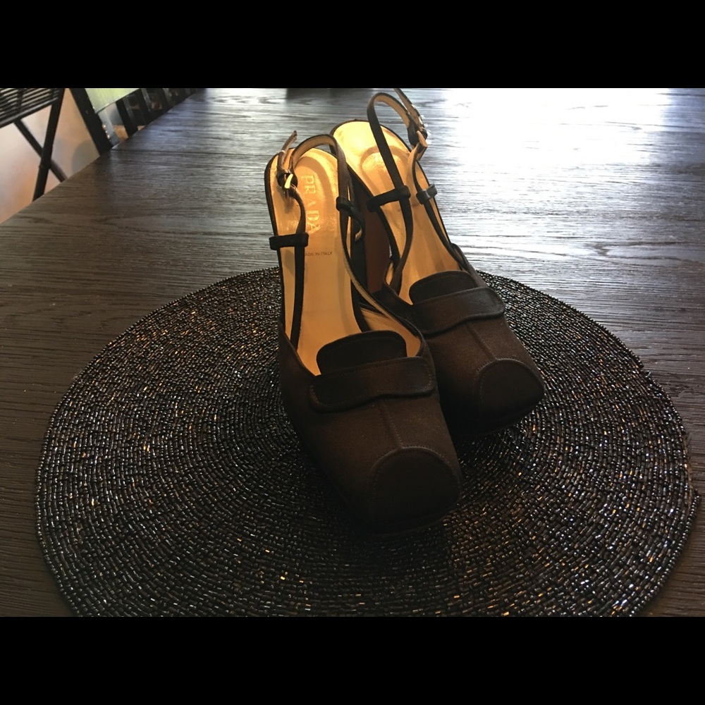 Prada platform loafer